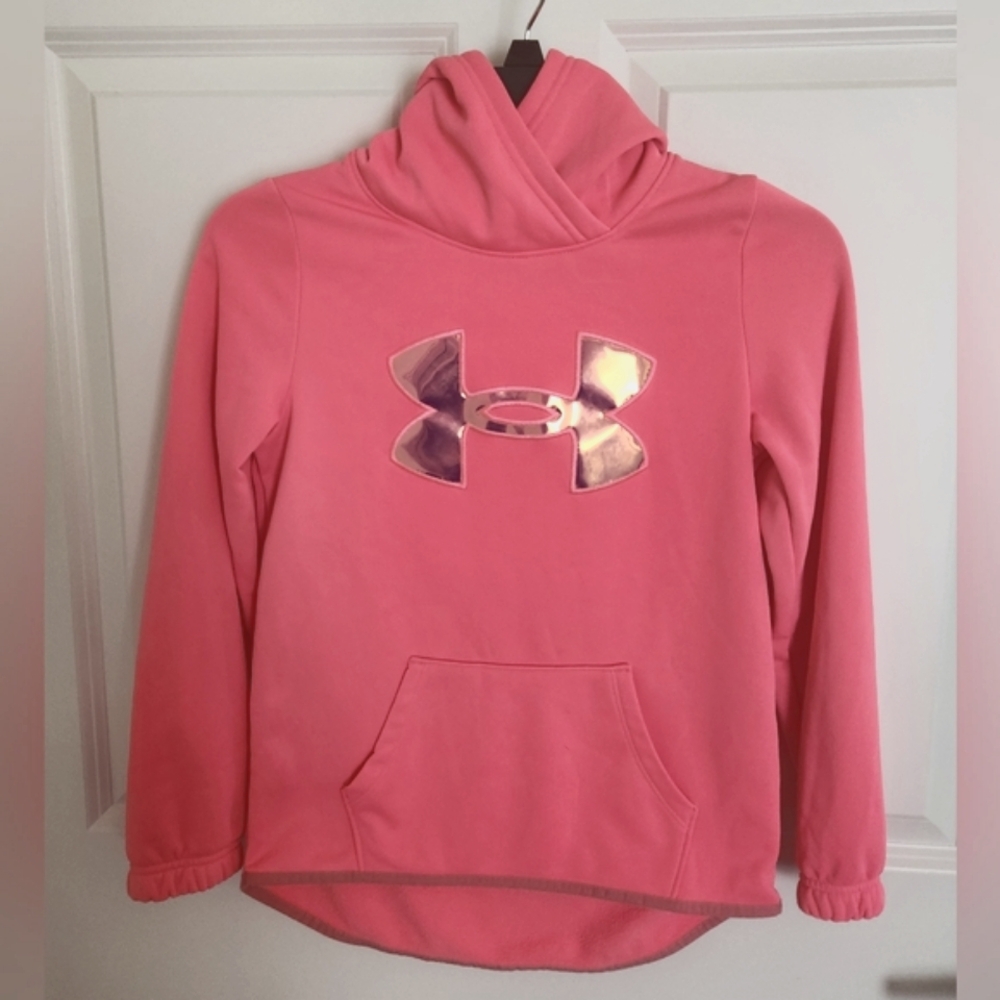 Under Armor  Girls Pink Hoodie (Like New) (M)